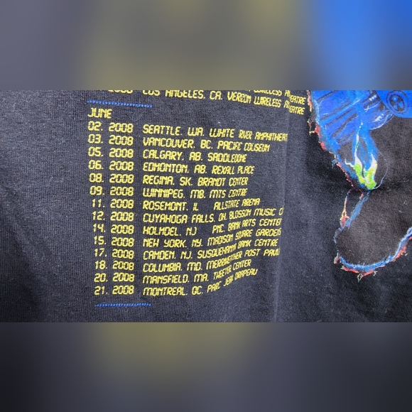 🤟 IRON MAIDEN 2008 SOMEWHERE BACK IN TIME WORLD TOUR SHIRT - MEDIUM 🤟 - Picture 9 of 12